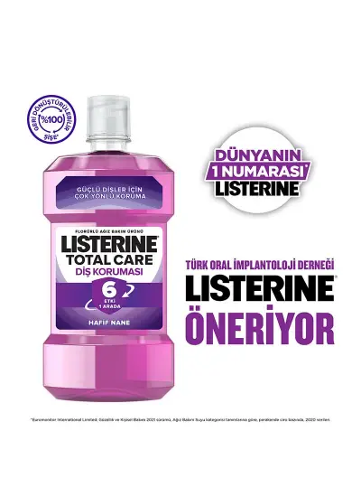 Listerine Total Care Ağız Bakım Gargarası Nane 500 ml x2