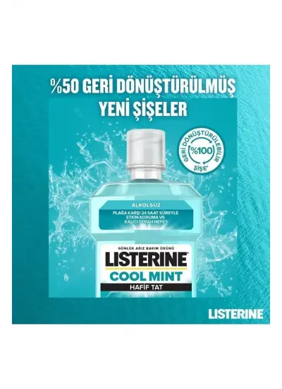 Listerine Total Care Cool Mint Ağız Gargarası 500 ml x2