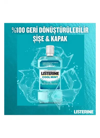 Listerine Total Care Cool Mint Ağız Gargarası 500 ml x2