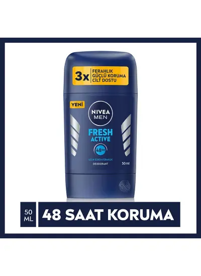 Nivea Men Fresh Active Erkek Stick Deodorant 50 ml