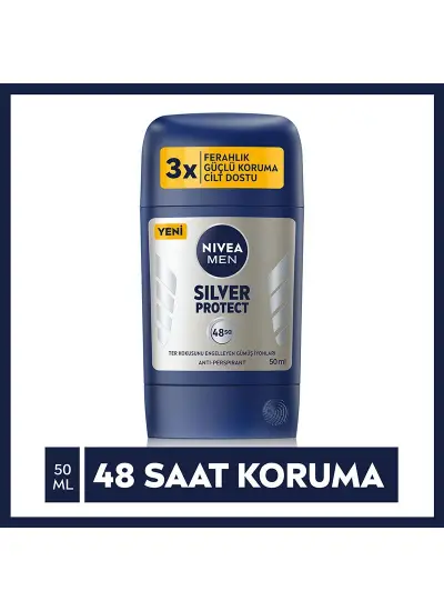 Nivea Men Silver Protect Erkek Stick Deodorant 50 ml