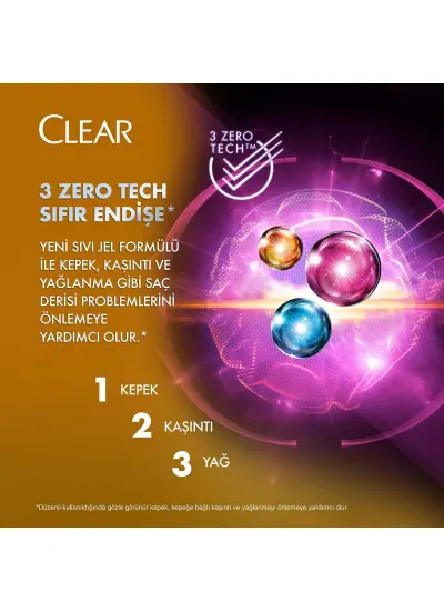 Clear Women Kepeğe Karşı Etkili Şampuan Saç Dökülmesine Karşı 350 ml x3