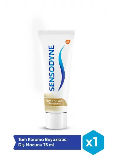 Sensodyne Tam Koruma Diş Macunu 75 ml + Diş Fırça Hediyeli