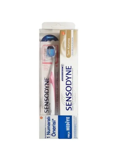 Sensodyne Tam Koruma Diş Macunu 75 ml + Diş Fırça Hediyeli