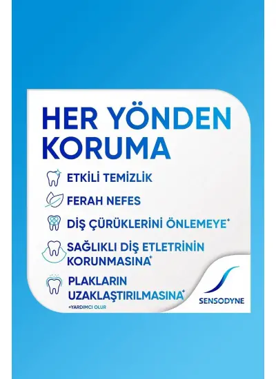 Sensodyne Tam Koruma Diş Macunu 75 ml + Diş Fırça Hediyeli