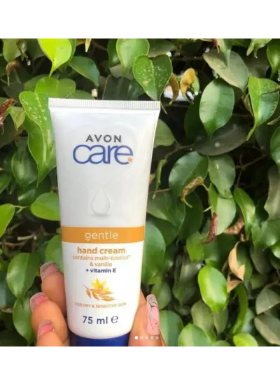 Avon Care Gentle Multi-Biotics & Vanilya Içeren E Vitaminli Kuru Ciltler İçin El Kremi 75 Ml.