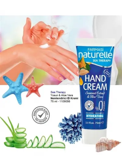 Farmasi Naturelle Sea Therapy Yosun & Aloe Vera Nemlendirici El Kremi 75 ml