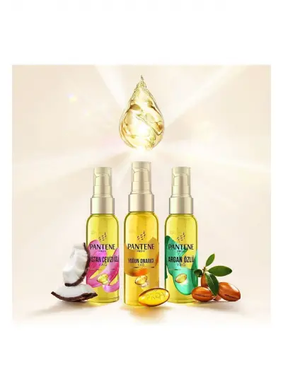 Pantene Pro-v Hindistan Cevizi Özlü Saç Bakım Yağı, Derinlemesine Nemlendirme 100ml