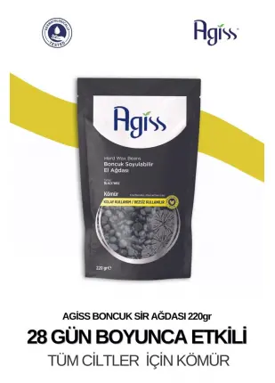 Agıss Boncuk Soyulabilir Inci El Ağdası Carbon 220 gr