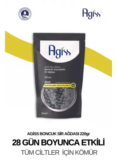 Agıss Boncuk Soyulabilir Inci El Ağdası Carbon 220 gr