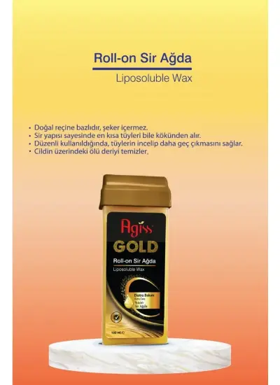 Agıss Roll On Gold Ekstra Bakım Sir Ağda 100 ml