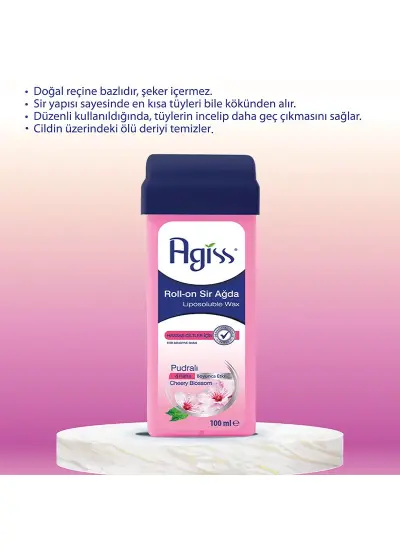 Agiss Roll-On Sir Ağda Hassas Ciltler İçin (Pudralı) 100 ml