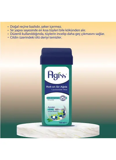 Agiss Roll-On Sir Ağda Tüm Ciltler İçin (Azulen) 100 ml