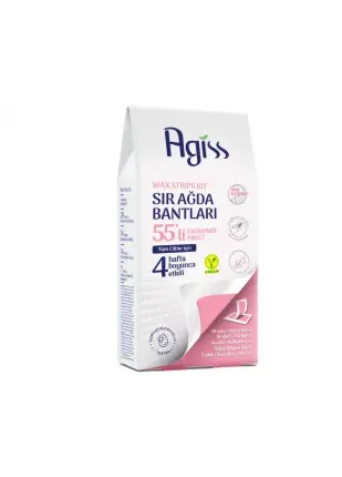 Agiss Sir Ağda Bantları 55'li Ekonomik Paket (Tüm Vücut)