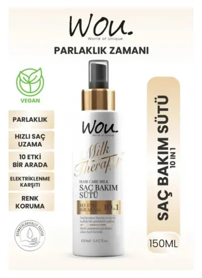 WOU World of Unique Wou Saç Bakım Sütü 150ml