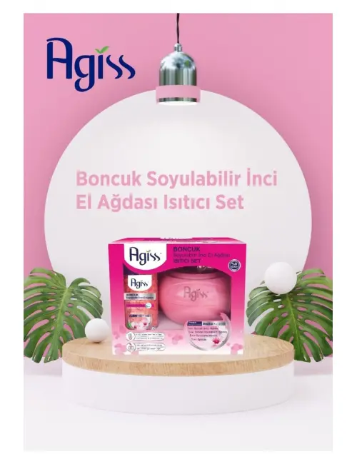 AGISS Boncuk Soyulabilir Inci El Ağdası Isıtıcı Set