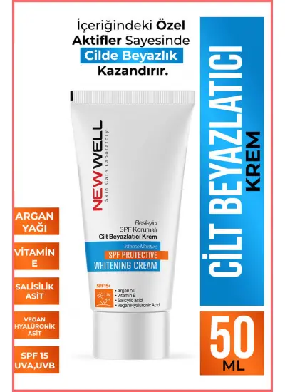 New Well Besleyici SPF Korumalı Cilt Beyazlatıcı Krem 50ML