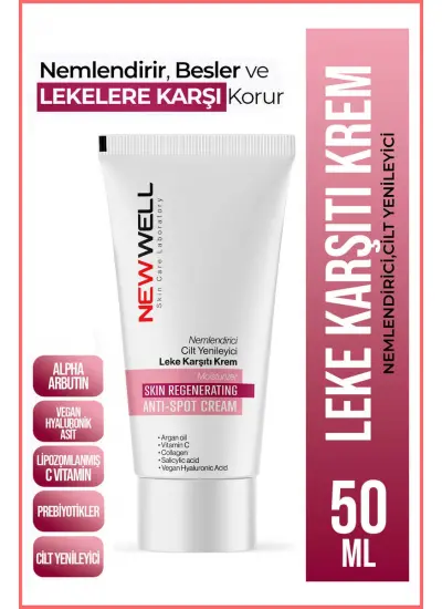 New Well Nemlendirici Cilt Yenileyici Leke Karşıtı Krem 50ML