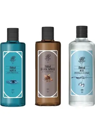 Rebul Özel Seri Kolonya 270 ml 3'lü Spice + Ice + Aqua