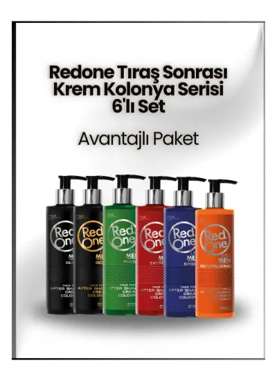 Red One Krem Kolonya 6 Lı Eko Paket