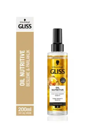 Gliss Oil Nutritive Sıvı Saç Bakım Kremi 200 ml