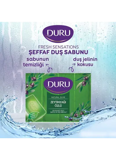 Duru Fresh Zeytinyağı Özlü Duş Sabunu 5 Al 4 Öde 750 gr