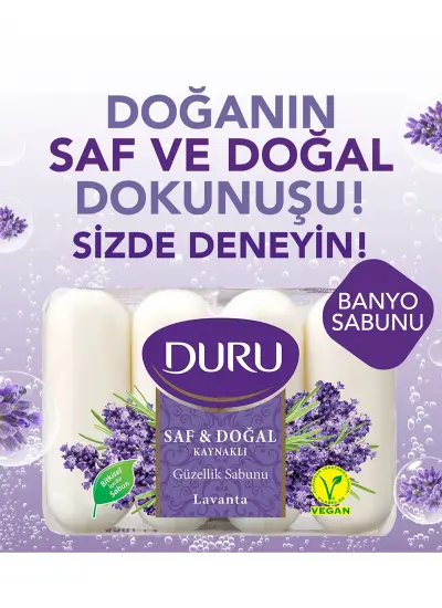 Duru Saf & Doğal Kaynaklı Lavanta Güzellik Sabunu 280 gr