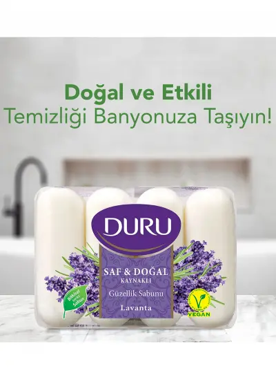 Duru Saf & Doğal Kaynaklı Lavanta Güzellik Sabunu 280 gr