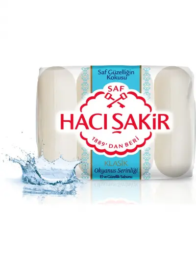 Hacı Şakir Klasik Okyanus Serinliği El ve Güzellik Sabunu 4x70 gr