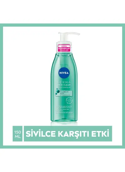 Nivea Derma Skin Clear Sivilce Karşıtı Yüz Temizleme Jeli 150 ml