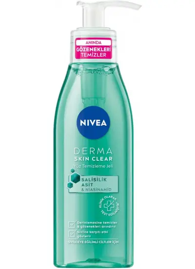 Nivea Derma Skin Clear Sivilce Karşıtı Yüz Temizleme Jeli 150 ml