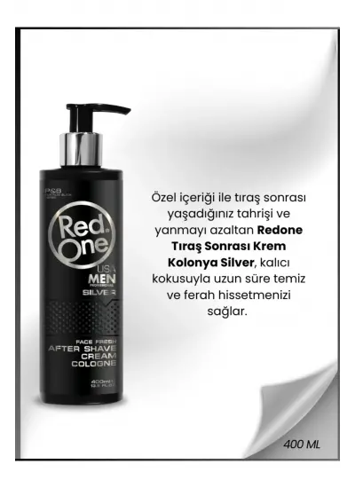 Redone Krem Kolonya Silver 400 ml