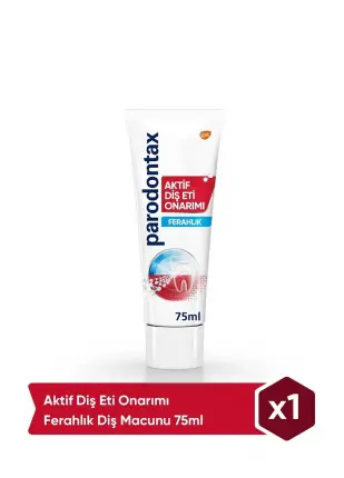 Parodontax Aktif Diş Eti Onarımı Ferahlık + Beyazlatıcı Diş Macunu 75 ml