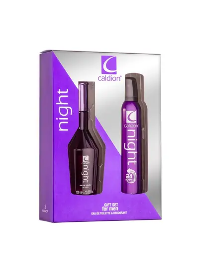 Caldion Orıjınal Night Men Erkek Edt 100 Ml Erkek Parfüm + 150 Ml Deodorant Ikili Set