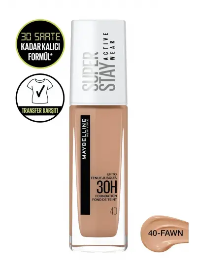 Maybelline New York Superstay Actıve Wear 30h Foundatıon 40 Fawn Cannelle