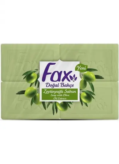 Fax Doğal Bahçe Zeytinyağlı Saf Sabun 4x125 Gr