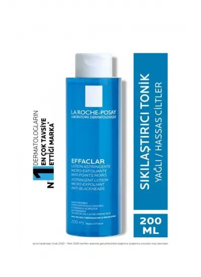 La Roche Posay Effaclar Mikro Soyucu Tonik Yağlı/Akneye Eğilim Gösteren Ciltler Ciltler Gözenek Sıkılaştırıcı 200ml