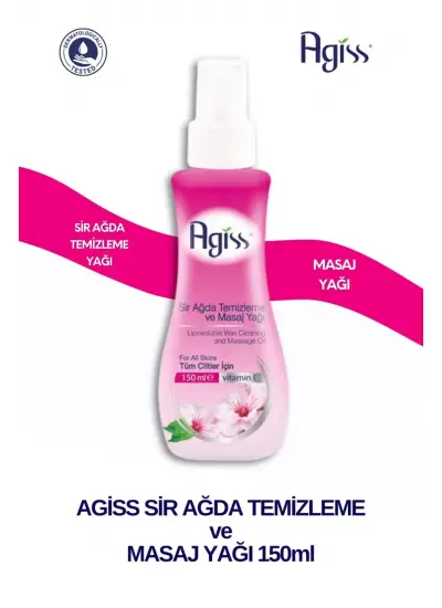 Agiss Sir Ağda Temizleme Ve Masaj Yağı 150 ml