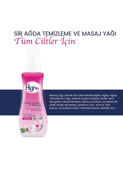 Agiss Sir Ağda Temizleme Ve Masaj Yağı 150 ml