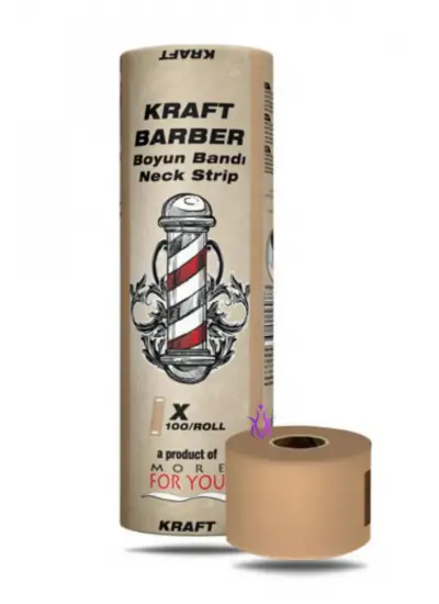 More For You Kraft Barber Boyun Bandı 5'li Paket (100 Adet)