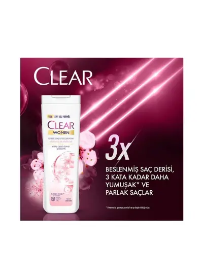 Clear Şampuan Women 325 Ml Yumuşak&parlak