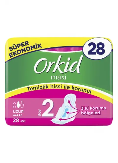 Orkid Maxi Uzun 28'li Ped