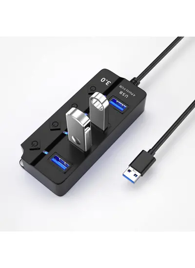 USB Hub 4 Port USB 3.0 Hub USB Adaptörü USB Dağıtıcı Çoğaltıcı K997