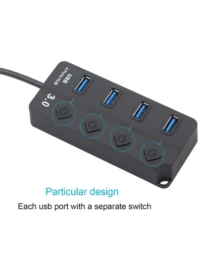 USB Hub 4 Port USB 3.0 Hub USB Adaptörü USB Dağıtıcı Çoğaltıcı K997