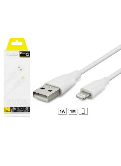 Auris ARS-CB33 1.2A iPhone Uyumlu Lightning 1 Metre USB Şarj Kablosu