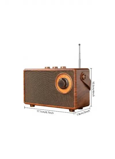 Helsınkı HS-1962 5W 1500Mah Usb/Fm/Bt Retro Ve Modern Radıo