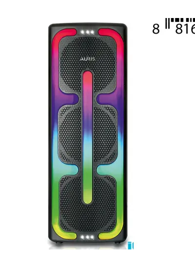 Auris Ars-Sp23 30" İnç Rgb Wireless Mikrofon Dev Kolan Speaker Hoparlör