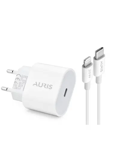 Auris Ars-Ch21 20W Usb-C'den Lightning PD Şarj Cihazı