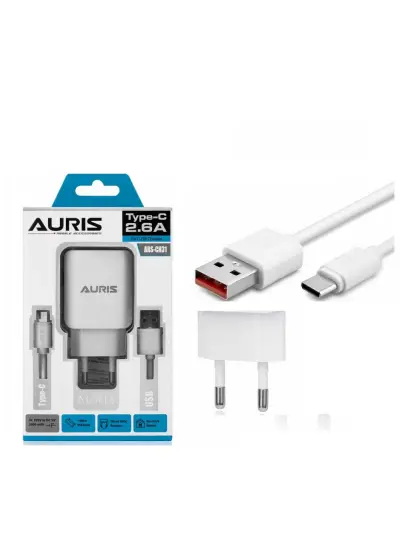 Auris Ars-Ch31 Type-C Set 2.6A Şarj Cihazı