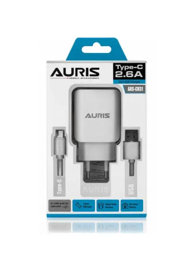 Auris Ars-Ch31 Type-C Set 2.6A Şarj Cihazı